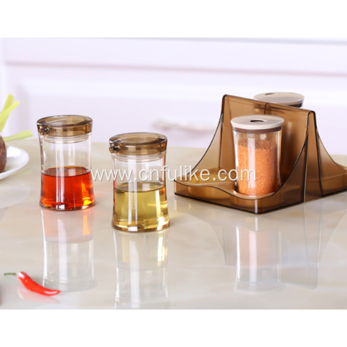 4pcs Seasoning Box Set Holder Spice Rack